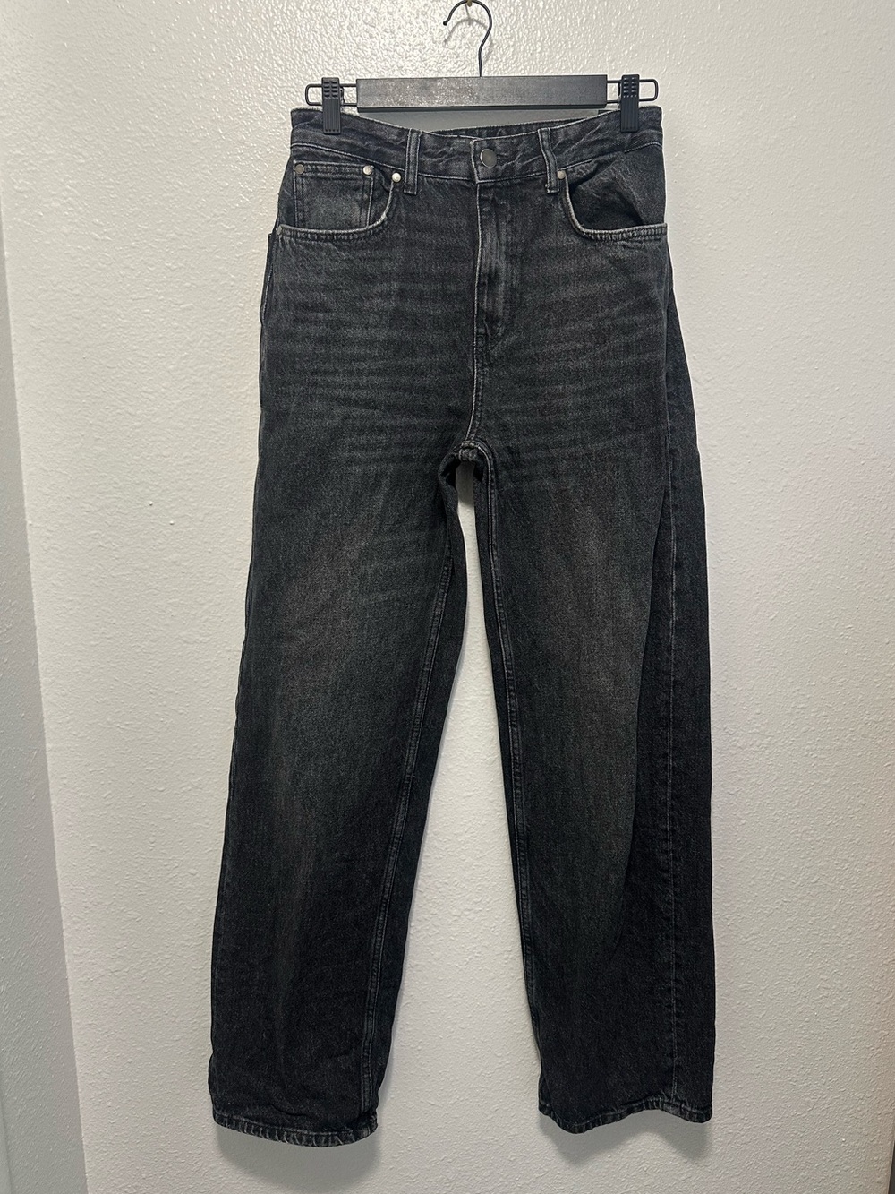 Zara Black Straight Denim Jeans